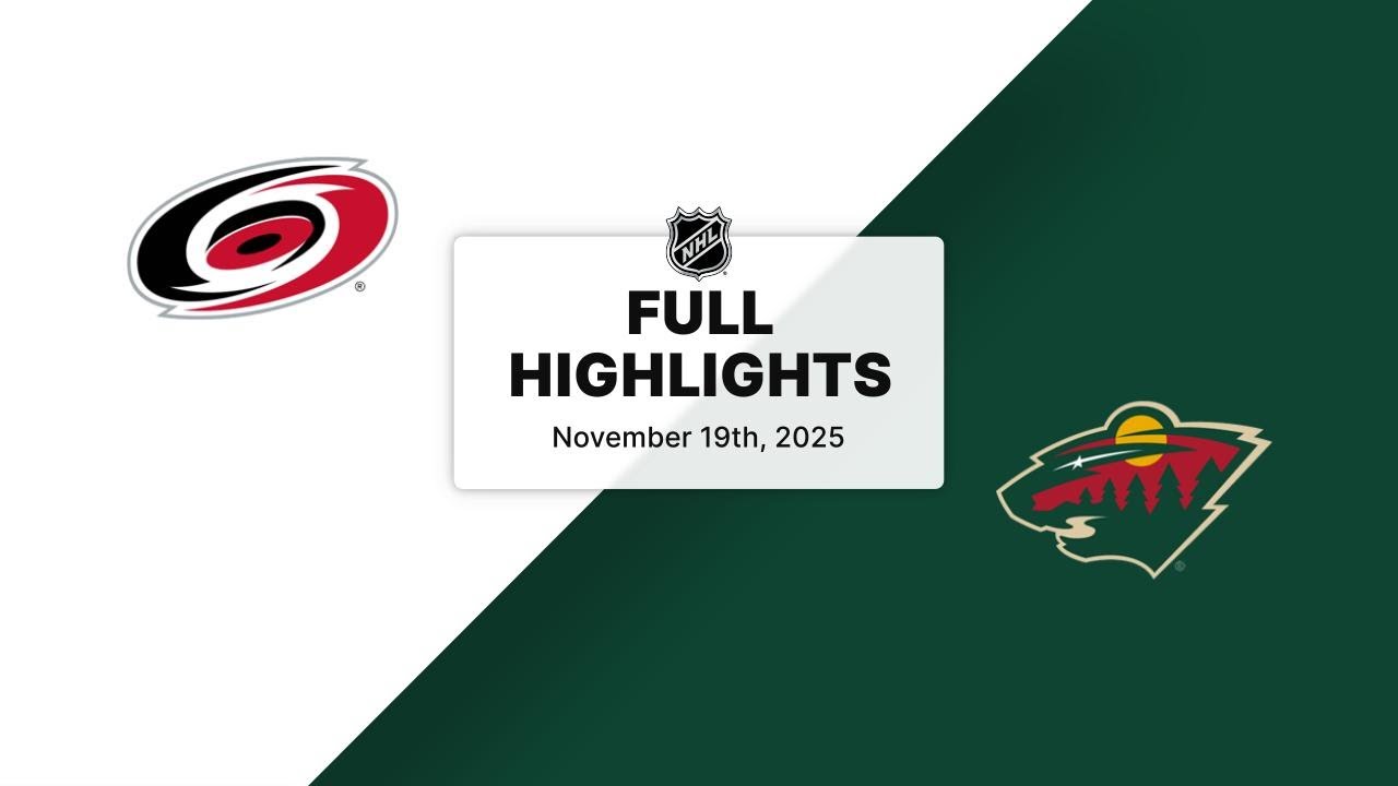NHL Highlights | Hurricanes vs. Wild | November 19, 2025