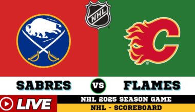 🔴LIVE : Calgary Flames Vs Buffalo Sabres | NHL 2025 | NHL Live SCOREBOARD