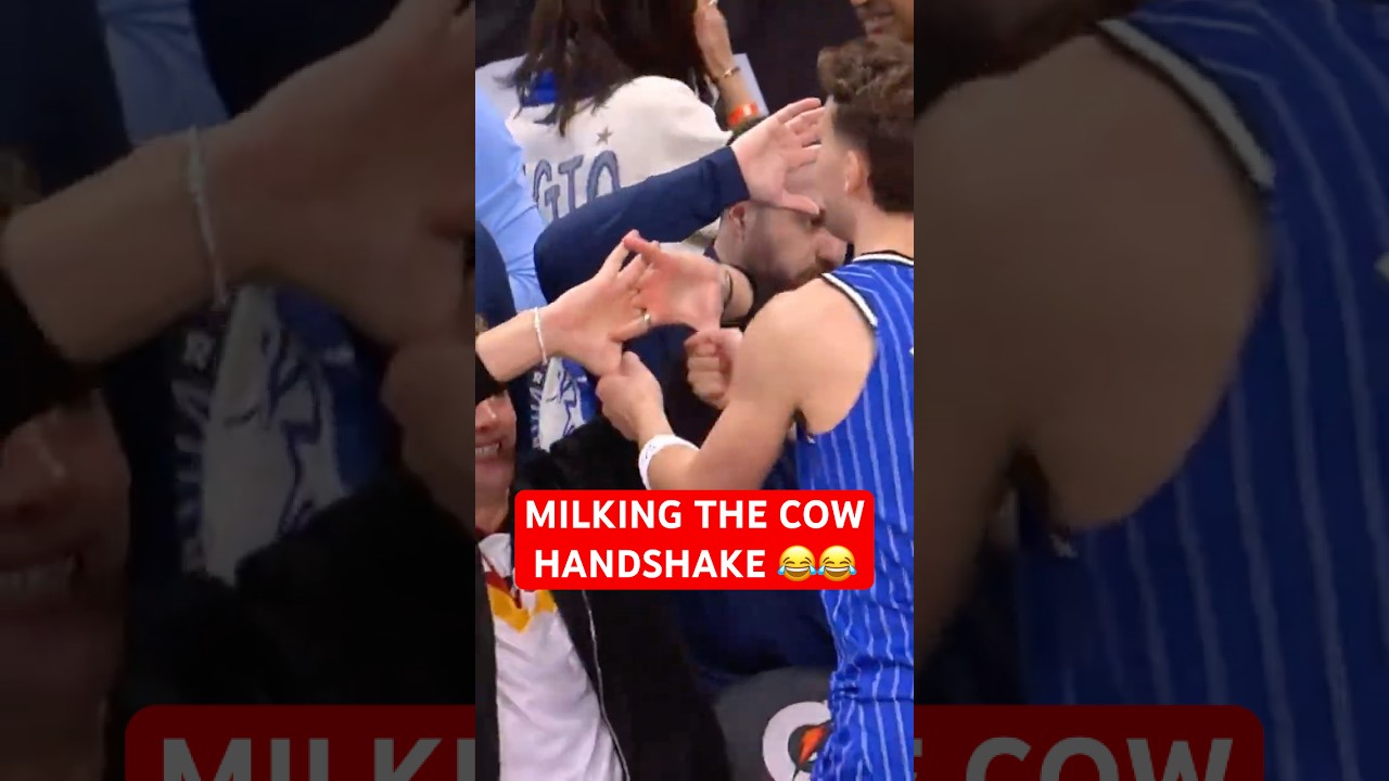 Mo and Franz Wagner's handshake 😂😂