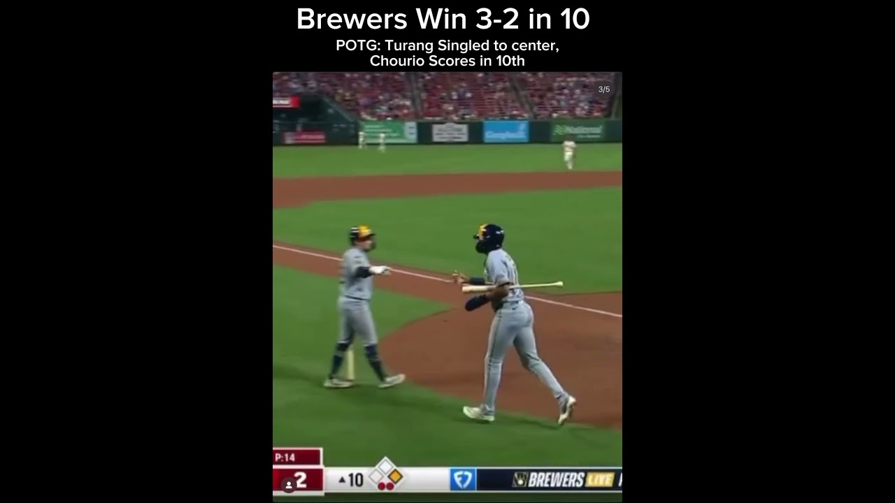 Brewers Win! #milwaukeebrewers #brewers #baseball #majorleaguebaseball #millionviews #mlb