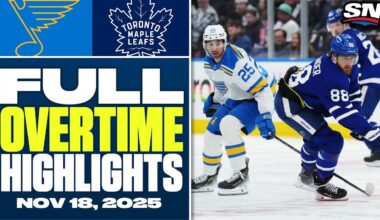 St. Louis Blues at Toronto Maple Leafs | FULL Overtime Highlights - November 18, 2025