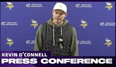 Kevin O'Connell on Preparing for Packers, J.J. McCarthy's Mechanics, Updates on Ryan Kelly's Injury