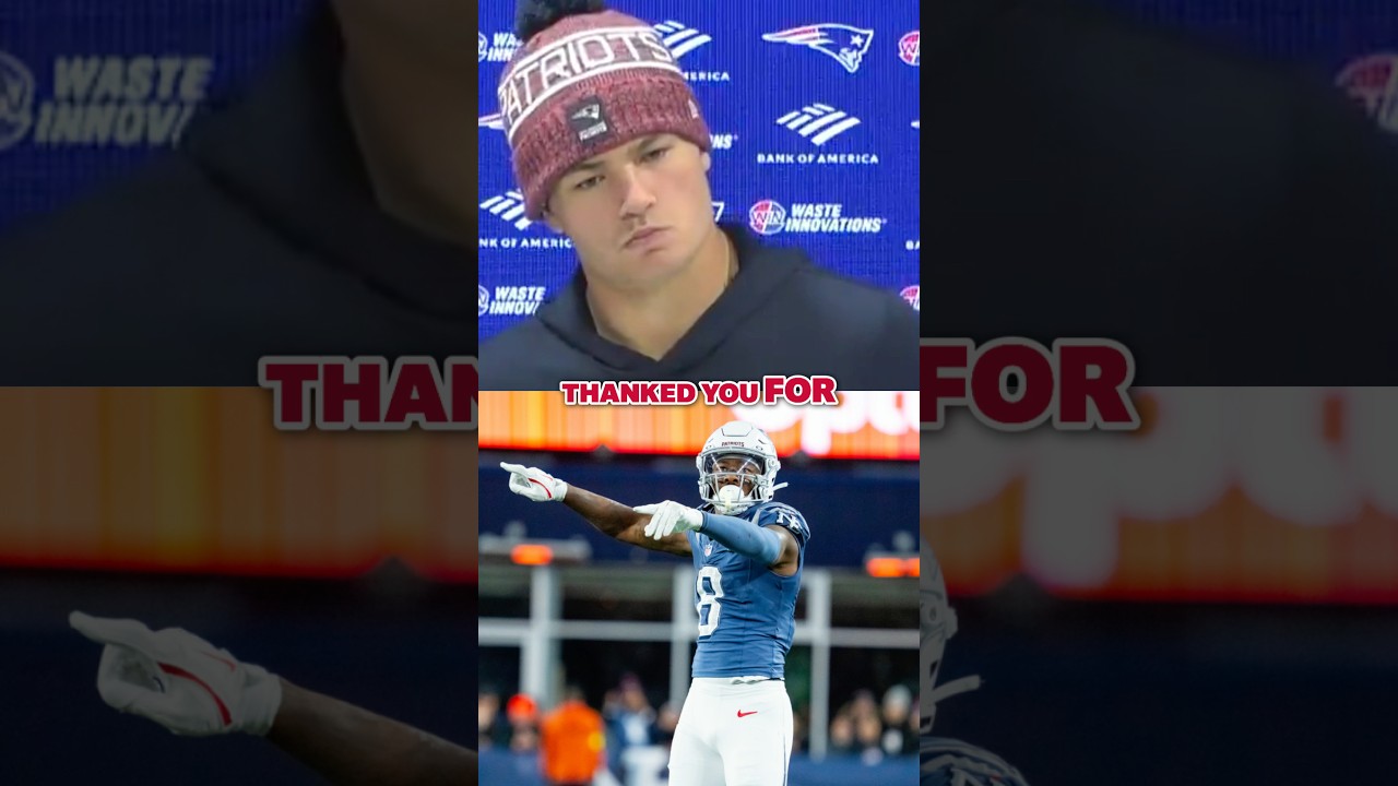 "Stef's probably dramatic" 😂 #drakemaye #stefondiggs #patriots #nfl #shorts