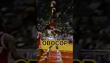 ORLANDO WOOLRIDGE Fast Break Slam Dunk against Boston Celtics (1985.02.22) #chicagobulls #shorts