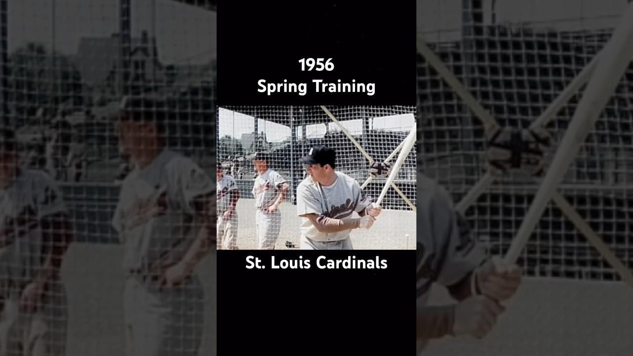 1956 St. Louis Cardinals Spring Training Footage #baseball #history