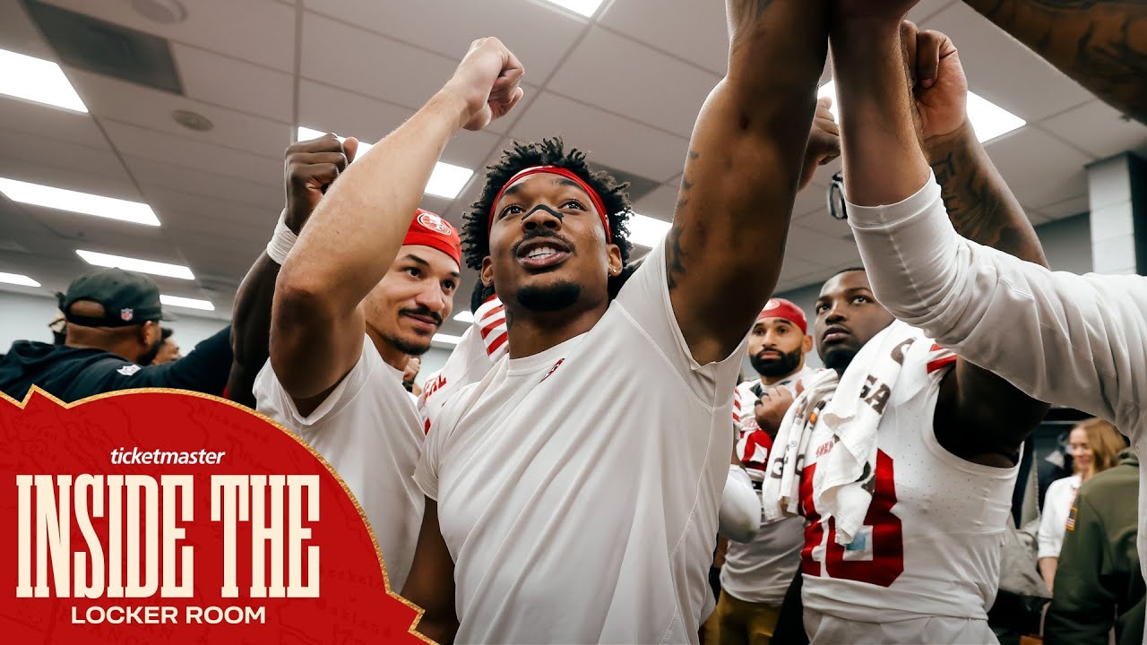 Go Inside the 49ers Locker Room Following Week 11 vs. Cardinals