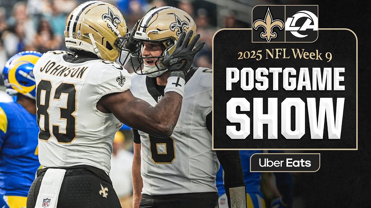 LIVE: Rams vs. Saints Postgame Show | 2025 NFL Week 9