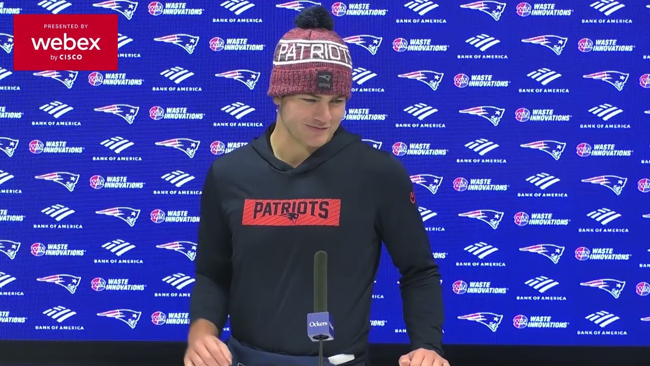 Drake Maye on the Offensive Line: "Those Guys Deserve a Lot of Credit." | Patriots Press Conference