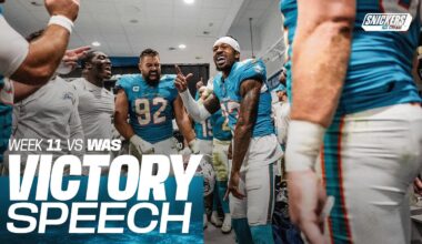 STEP INSIDE THE BERNABÉU LOCKER ROOM AFTER OUR WEEK 11 WIN IN MADRID | MIAMI DOLPHINS