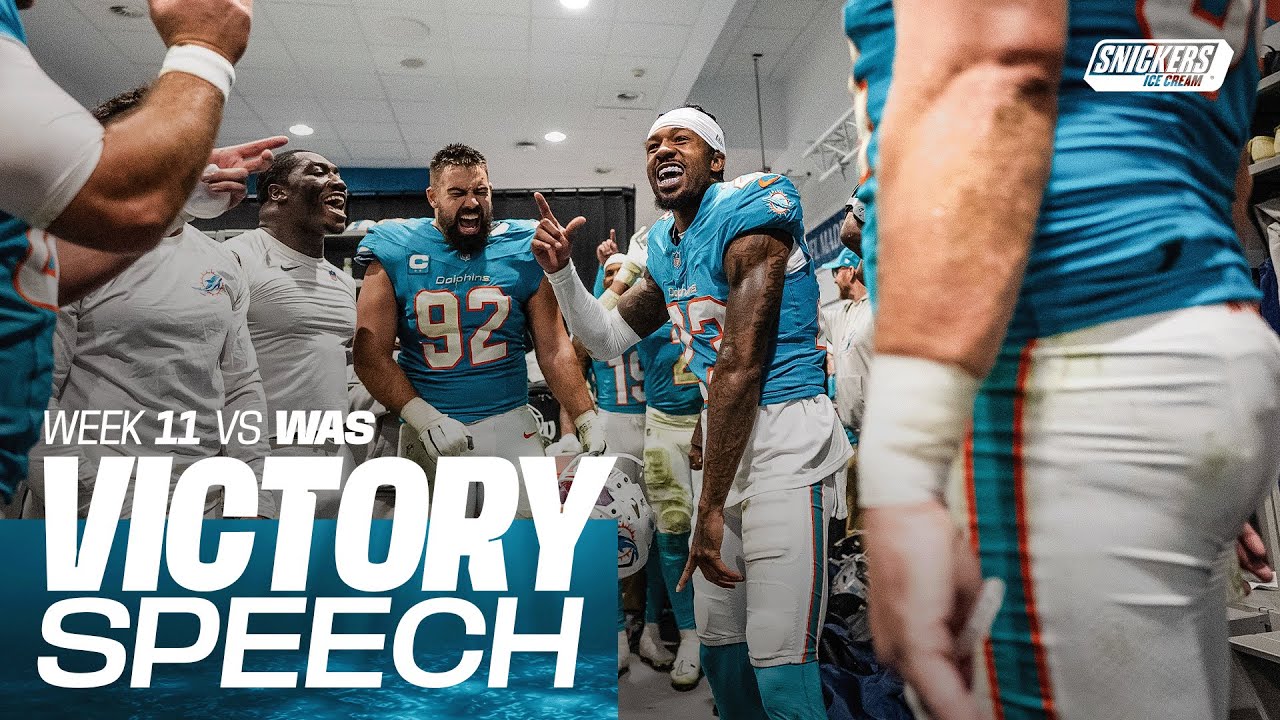 STEP INSIDE THE BERNABÉU LOCKER ROOM AFTER OUR WEEK 11 WIN IN MADRID | MIAMI DOLPHINS