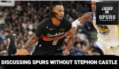 Discussing the injury loss of San Antonio Spurs' Stephon Castle