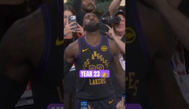 LeBron chalk toss to start year 23 🔥