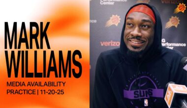 Mark Williams Phoenix Suns Practice Media | 11-20-25