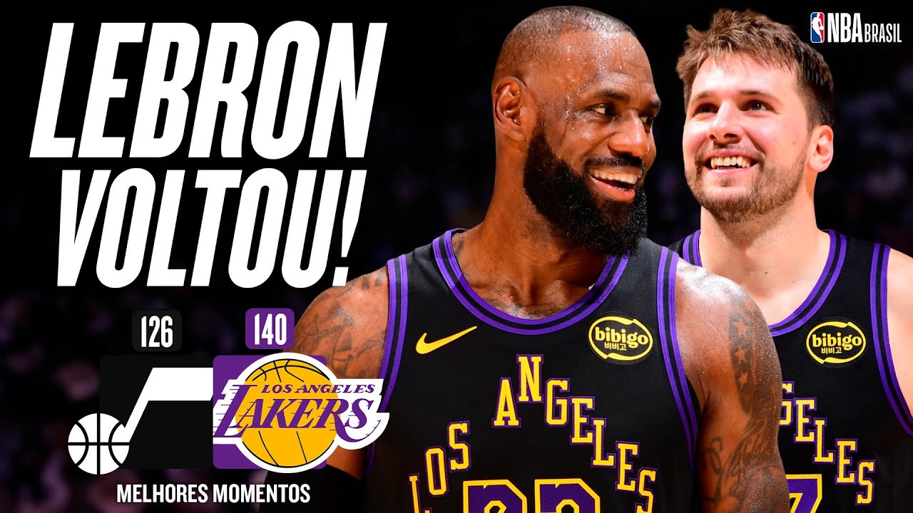 LEBRON RETORNA, ativa o modo garçom, e LAKERS vencem com show de DONCIC – Melhores Momentos