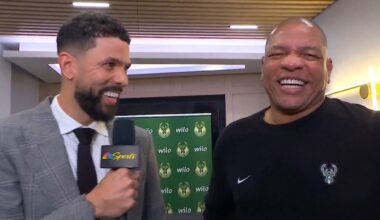 Austin Rivers hilarious interview with his Dad Doc Rivers before Bucks vs Cavs 😂
