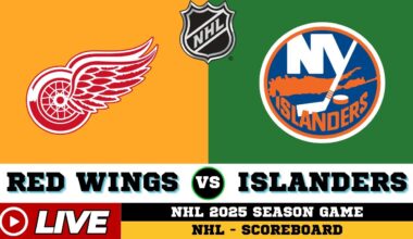 🔴LIVE : New York Islanders Vs Detroit Red Wings | NHL 2025 | NHL Live SCOREBOARD