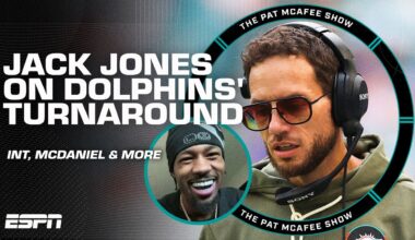 Jack Jones reacts to GAME-WINNING interception + Dolphins' season turnaround!? | The Pat McAfee Show