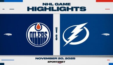 NHL Highlights | Oilers vs. Lightning - November 20, 2025