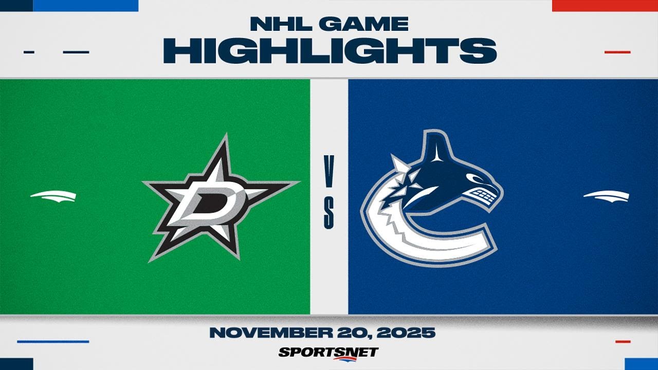 NHL Highlights | Stars vs. Canucks - November 20, 2025