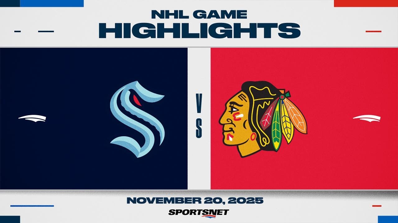 NHL Highlights | Kraken vs. Blackhawks - November 20, 2025
