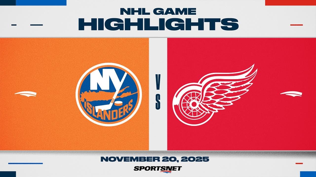 NHL Highlights | Islanders vs. Red Wings - November 20, 2025