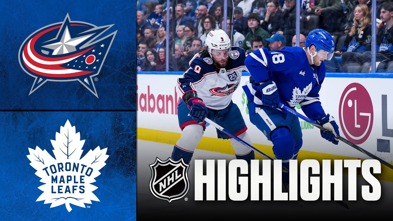 NHL Highlights | Blue Jackets vs. Maple Leafs | November 20, 2025