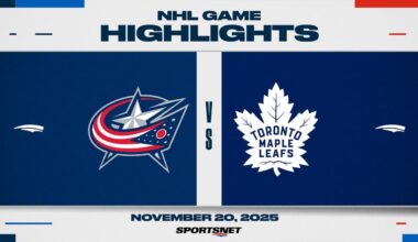 NHL Highlights | Blue Jackets vs. Maple Leafs - November 20, 2025