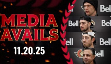 Stephen Halliday, Drake Batherson, Tyler Kleven, Travis Green Pregame Media vs ANA