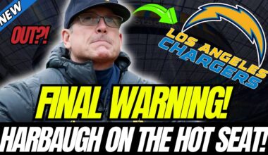🚨😱 HE'S OUT?! Chargers Coach THROWN on HOT SEAT for Rest of Season! LOS ANGELES CHARGERS NEWS TODAY