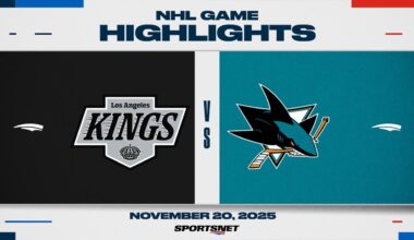 NHL Highlights | Kings vs. Sharks - November 20, 2025
