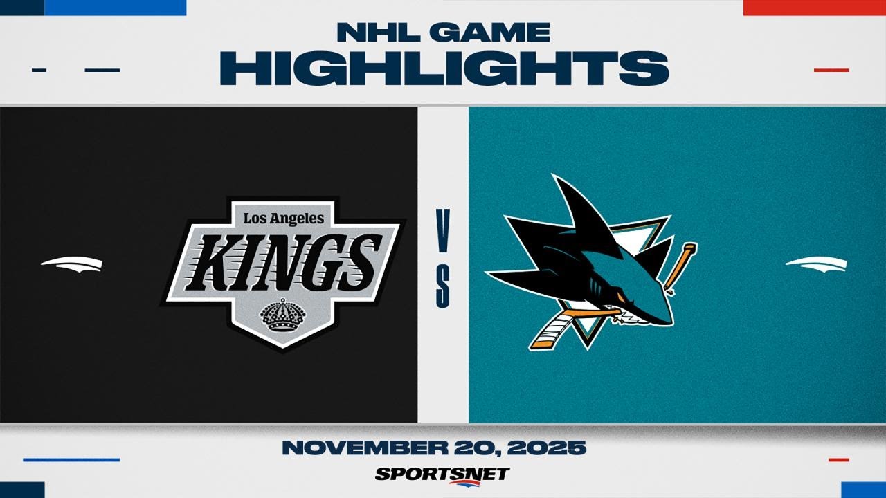 NHL Highlights | Kings vs. Sharks - November 20, 2025