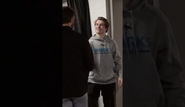 California love from the Sharks to Kopi 🩶 #lakings #hockey