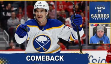 Buffalo Sabres roar back from three down to beat Detroit in overtime