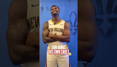 Zion Williamson ranks his favorite shoes #pelicans #nba #shorts