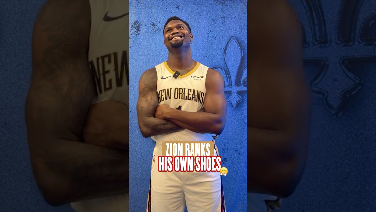 Zion Williamson ranks his favorite shoes #pelicans #nba #shorts