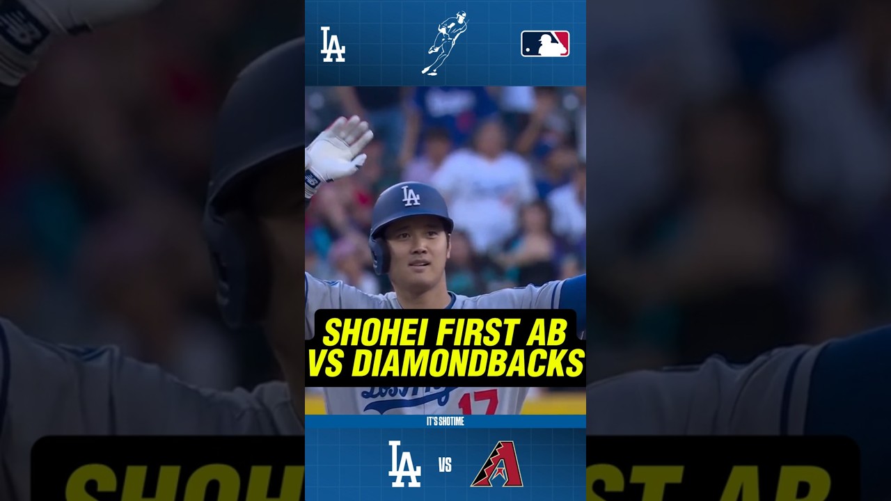 Shohei First At-Bat vs Arizona Diamondbacks