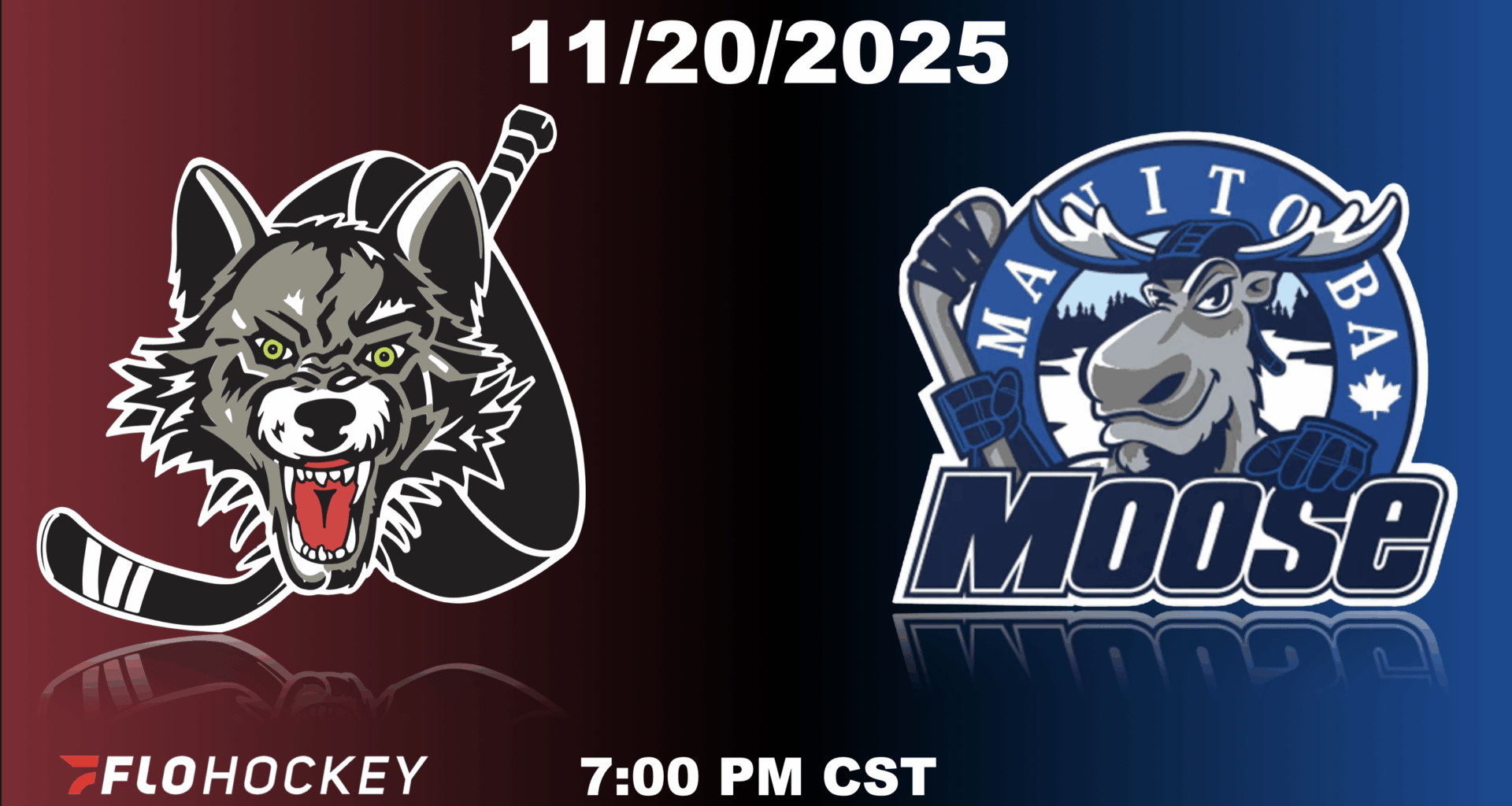 It's Game Day! The Chicago Wolves take on the Manitoba Moose at Canada Life Centre!