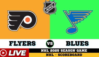🔴LIVE : St. Louis Blues Vs Philadelphia Flyers | NHL 2025 | NHL Live SCOREBOARD