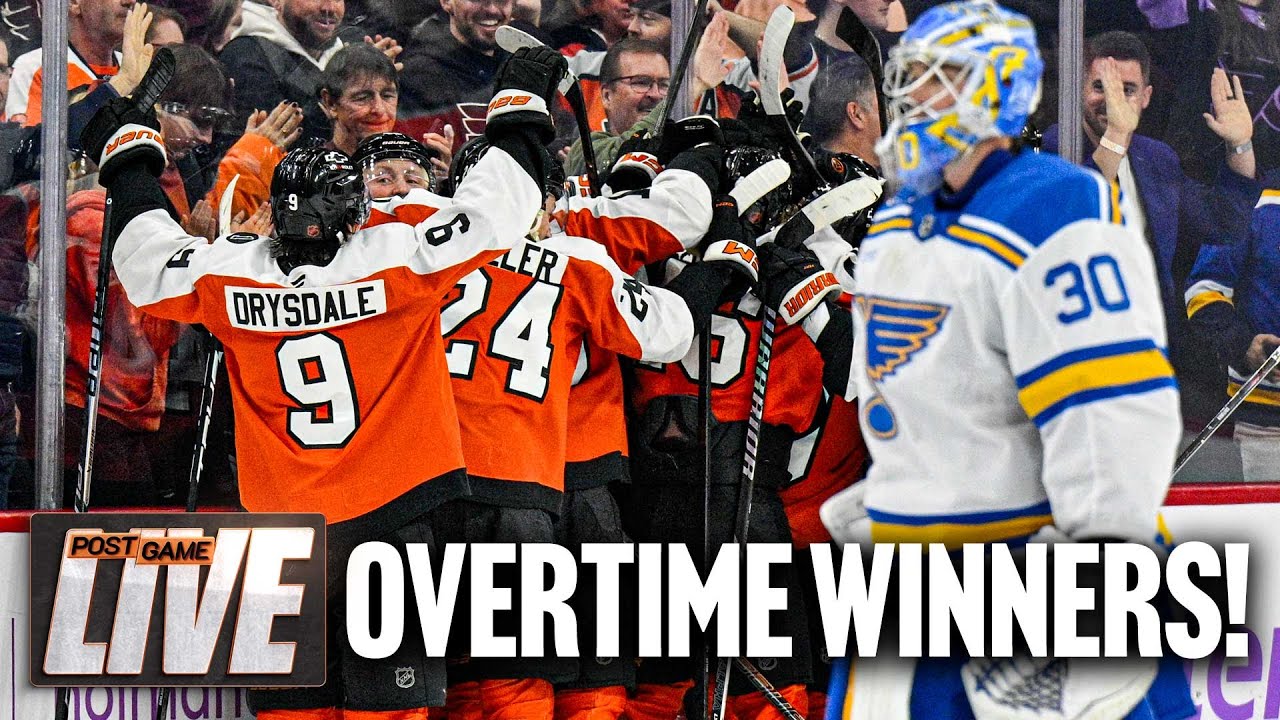Flyers comeback from 2-0 down to beat Blues 3-2 in overtime | Flyers PGL