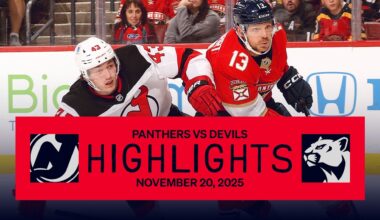 Panthers vs Devils Highlights | 11.20.25