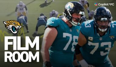 Big Men Making Key Blocks vs. Chargers | Jacksonville Jaguars