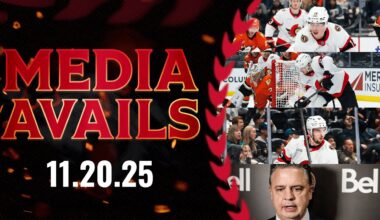 Dylan Cozens, Shane Pinto, Drake Batherson, Travis Green Postgame Media vs ANA