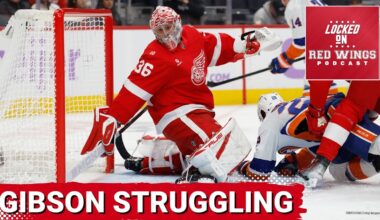 John Gibson's struggles continue as Detroit is shutout by the New York Islanders