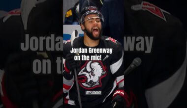 Jordan Greenway always bringing the energy! 🗣️ #nhl #hockey #micdup