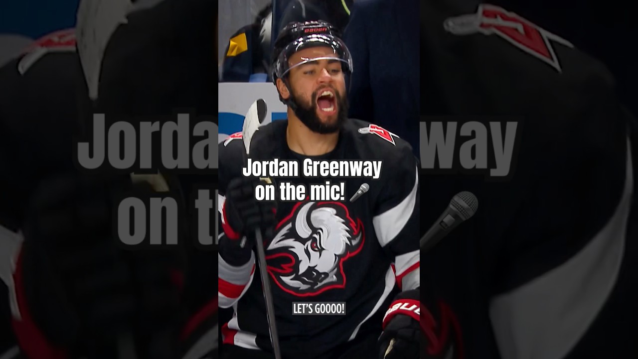 Jordan Greenway always bringing the energy! 🗣️ #nhl #hockey #micdup