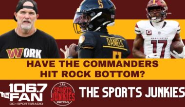 Rock Bottom For The Commanders | Sports Junkies