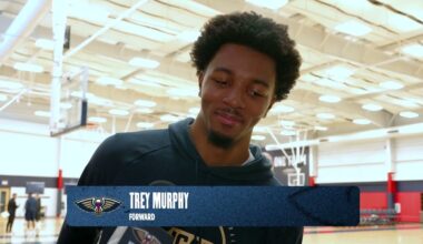 Trey Murphy III on becoming 2nd in threes in franchise history | New Orleans Pelicans
