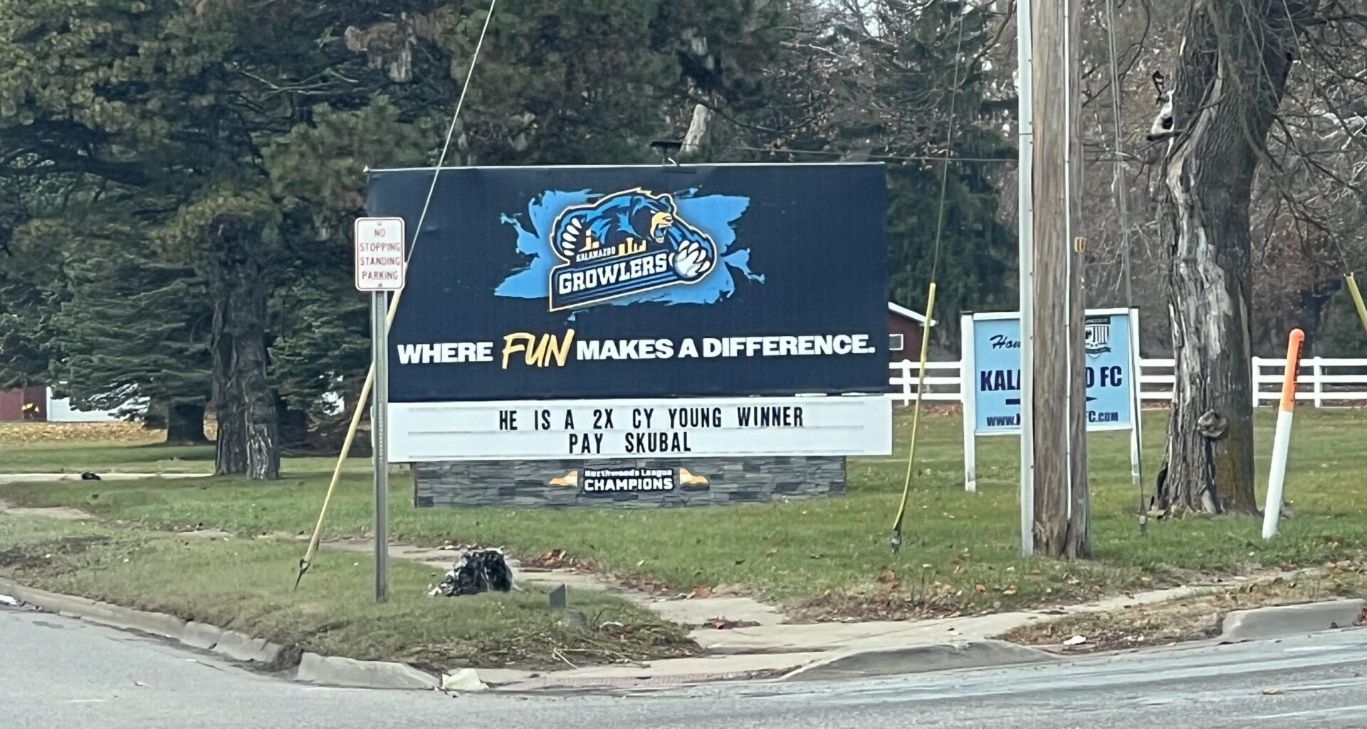 My local baseball team put this on their sign