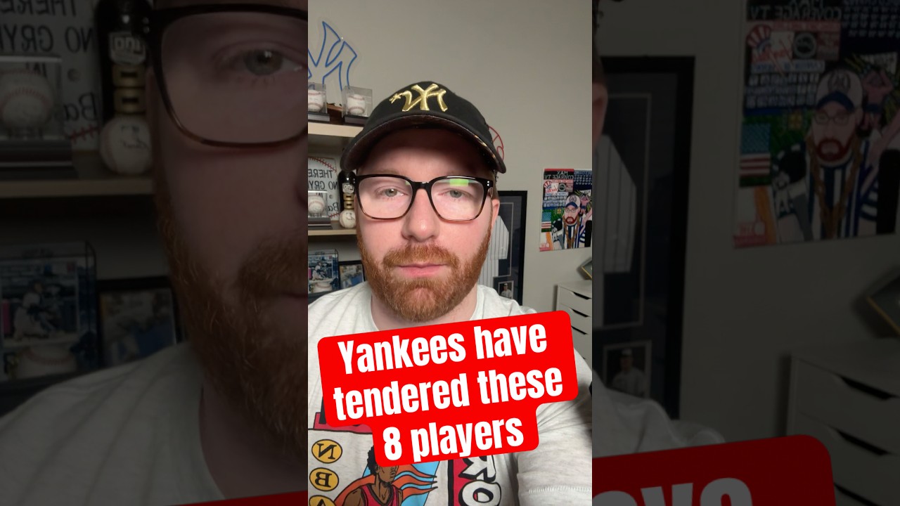 New York Yankees tender these 8 players to bring back for 2026 #shorts #newyorkyankees #yankees #mlb