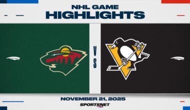 NHL Highlights | Penguins vs. Wild - November 21, 2025
